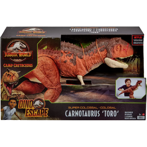 Jurassic World Super Colossal Carnotaurus Toro Dinosaur - 3 Feet Long